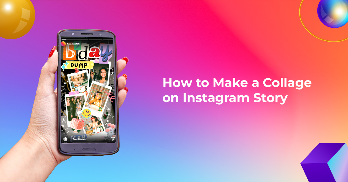 How to make collage on instagram story
