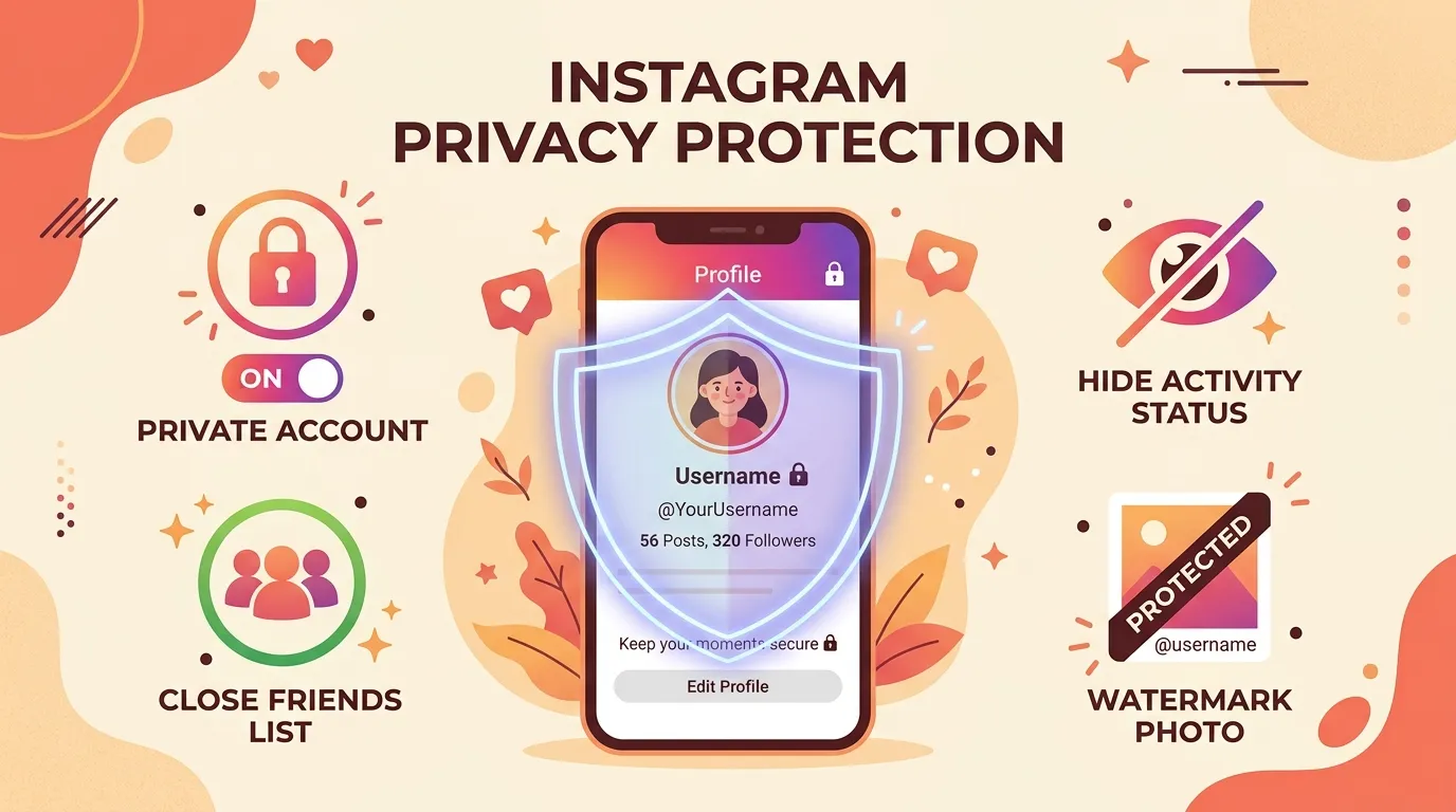 Instagram privacy protection shield and settings — does instagram notify screen recording
